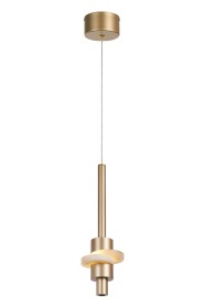 M9427  Betty Single Pendant, 7W LED, 3000K, Gold/Faux Alabaster